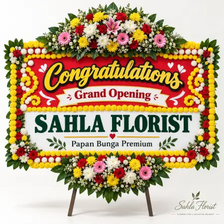 Papan Bunga Ucapan Selamat Slawi
