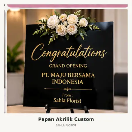 Papan Bunga Akrilik Slawi
